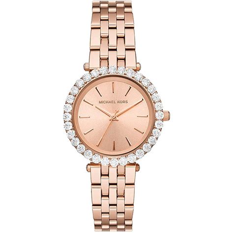 montre darci rose doré pour dames michael kors|Montre rose doré Darci Pavé .